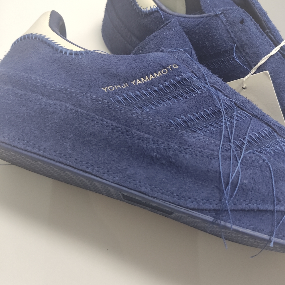Yohji Yamamoto Men's Royal Blue Suede Low-Top Sneakers